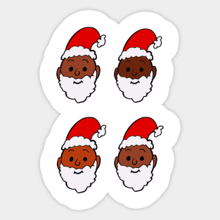 Many shades of Santa Sticker